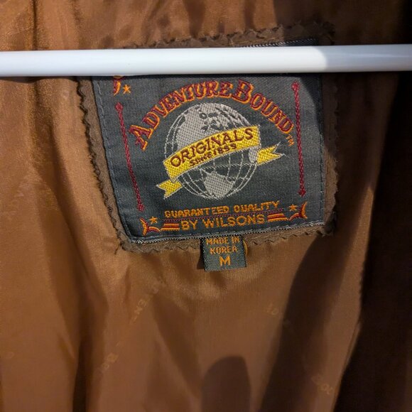 Vintage Adventure Bound Originals by Wilson Leather Jacketena sz Medium - Picture 3 of 7